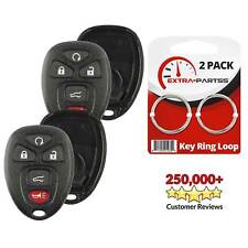 2 For Replacement Keyless Remote Key Fob Case Shell Housing Button Pad Fix Suv