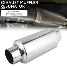 3 Inletoutlet 12 Length Muffler Resonator Exhaust Quiet Deep Tone Stainless