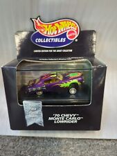 Hot Wheels Collectibles 70 Chevy Monte Carlo Lowrider Purple Black Box