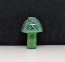Green Blue Mushroom Glass Finger Savers - Raw Cone Filter Holder - Made In Usa