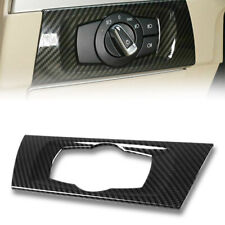 Carbon Fiber Headlight Switch Frame Trim Cover For Bmw3 Series E90 E92 E93 05-12
