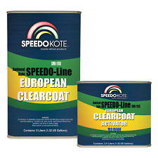 European Clear Coat 2k Urethane Smr-1100 7.5 Liter Euro Clearcoat Wslow Act.