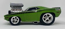 118 Scale 1970 Plymouth Cuda Aar Hot Rod Green Wblack Hood Muscle Machines