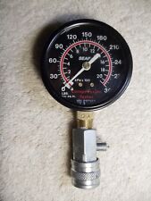 Vintage Sears And Roebuck Compression Tester Gauge With Quick Coupler.