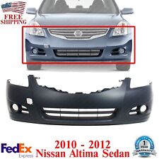 Front Bumper Cover Primed Plastic For 2010-2012 Nissan Altima Sedan
