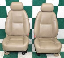 12 Escalade Tan Leather Perforated Heat Cool Dual Power Mem Front Bucket Seats