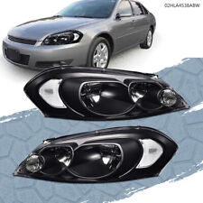 Clear Corner Black Headlights Fit For 2006-2013 Chevy Impala06-07 Monte Carlo