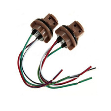 2 X 7443 7440 T20 Bulb Socket Brake Turn Signal Light Harness Wire Pig Tail Plug