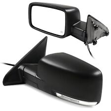 Power Heated Turn Signal Puddle Light Side Mirrors For 2009-19 Dodge Ram 1500