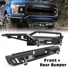 3 In 1 Steel Front Bumper Assembly Rear Bumper For 2018 2019 2020 Ford F-150