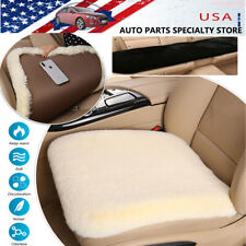 Faux Sheepskin Car Seat Covers Winter Fur Front Seat Bottom Cushions For Jeep Us