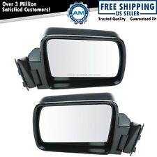 Manual Side View Door Mirrors Pair Set Of 2 For Jeep Cherokee Comanche Wagoneer
