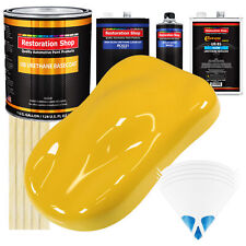 Indy Yellow Slow 1 Gallon Auto Car Paint Kit Urethane Basecoat Clearcoat