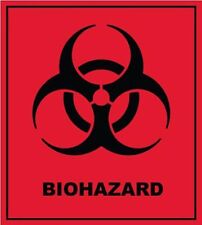 Biohazard Radioactive Zombie Danger Warning Vinyl Sticker Decal