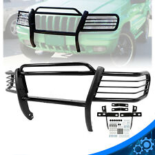 Black Steel Bumper Bar Brush Grill Grille Guard For 1999-04 Jeep Grand Cherokee