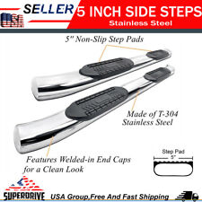 For 2007-2018 Gmc Sierra 1500 2500hd Crew Cab 5 S.s. Curved Nerf Bar Side Step