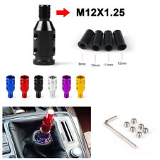 Universal Car Aluminum Shift Knob Adapter For Non Threaded Shifters 12x1.25mm