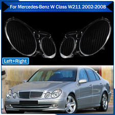Leftright Headlight Lens Covers For 2002-08 Mercedes-benz E Class W211 350 E320