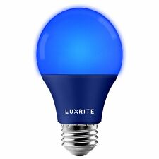Luxrite A19 Led Blue Light Bulb 60w Equiv. Ul Listed E26 Base Party Bulb