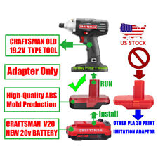 1x Adapter For Craftsman V20 New 20v Battery To 19.2v Old Tools - Adapter Only