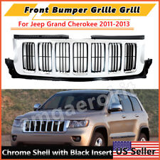 New Front Upper Chrome Grill Grille Assembly Fits 2011-2013 Jeep Grand Cherokee