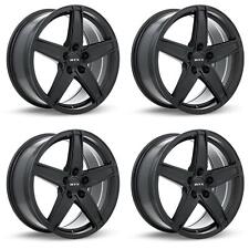 New Set Of 4 Wheels 16in Satin Black Fits Acura Chrysler Daewoo Dodge Eagle Ford