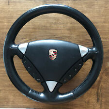 Porsche Cayenne Gts Turbo S 2003 - 2010 Steering Wheel Black Leather Heated Oem