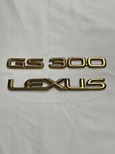 Lexus Gs 300 Gold Plated Rear Plastic Genuine Lexus Oem 3 Emblems Only