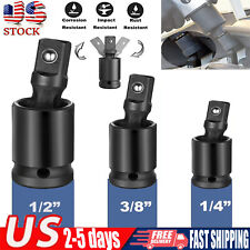 Set Of 3 Universal Joint Swivel Socket Adapter Set 14 38 12 Impact Joint