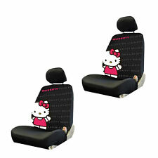 New Sanrio Hello Kitty Core Pink Bow Low Back Seat Cover - 2pc