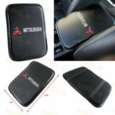 For Mitsubishi Embroidery Carbon Center Console Armrest Cushion Mat Pad Cover