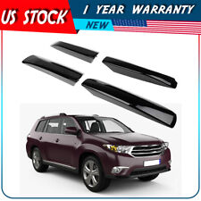 For 2008-2013 Toyota Highlander Set Roof Rack Rails Cover End Shell Replace 4x