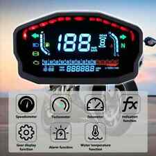 Lcd Digital Universal Motorcycle Odometer Speedometer Tachometer 14000rpm Gauge