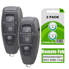 2 Keyless Entry Remote Key Fob Control For Ford C-max Fiesta Focus Kr55wk48801