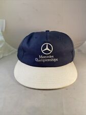 Mercedes Benz Championships Vintage Blue Golf Dad Hat Adjustable Leather Strap