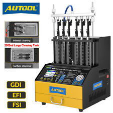 Autool Gdi Fsi Efi Car Fuel Injector Cleaner Tester Ultrasonic Cleaning Machine
