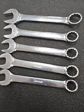 Snap-on 5 Piece 12-point Sae Flank Drive Short Combination Wrench Set