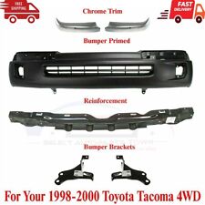 New Fits 1998-2000 Toyota Tacoma Front Bumper Primed Trim End Bracket Kit 6 Pcs