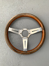 Vintage Nardi Italy Wooden Steering Wheel 13 Diameter