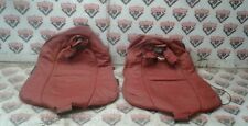 2004-2006 Pontiac Gto Oem Left Right Rear Seat Upper Leather Covers Skin Red