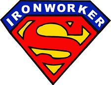 Ironworker Superman Hard Hat Sticker Ciw-23