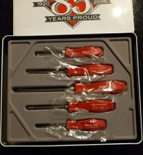 Snap On Tools 85th Anniversary 5 Pc Screwdriver Set New Made In Usa