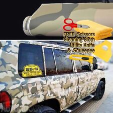 180x60 Army Camo Camouflage Desert Vinyl Film Wrap Air Bubble Free 15ft X 5ft
