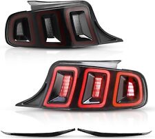 Led Sequential Tail Lights For 2010-2014 Ford Mustang Brake Rear Lamp Red Lens