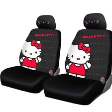 New Hello Kitty Core Front Car Truck Suv Seat Covers With Kitty Face Bundle