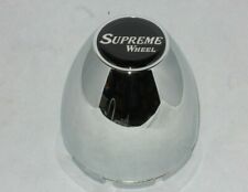 1 - Supreme 3- Diameter Bore 98-1163 Dome Bullet Wheel Rim Chrome Center Cap