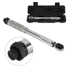 14 Drive Click Type Torque Wrench Ratcheting Snap Socket Adjustable With Box