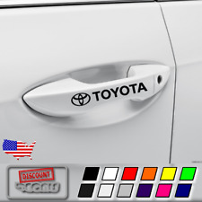 4x Black Door Handle Decal Sticker For Toyota Trd Camry Frs 4 Runner Supra Rav4