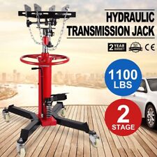 1100lbs 2 Stage Hydraulic Transmission Jack W 360swivel Wheels Lift Hoist