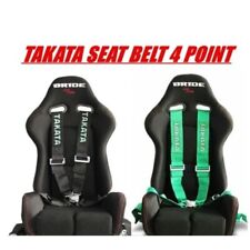 Takata Race 4-point Racing Seat Belt Harness With Snap-on 3 Straps And Camlock.